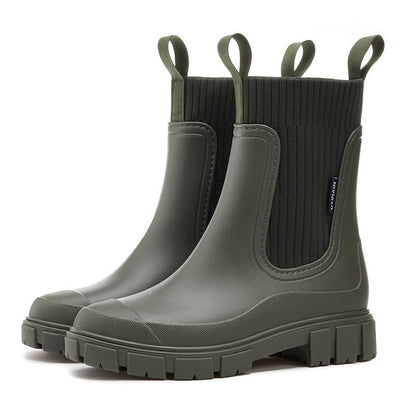 Velina Moda | Rain Boots - Waterproof with Anti-Slip Sole, Perfect for Rainy Weather