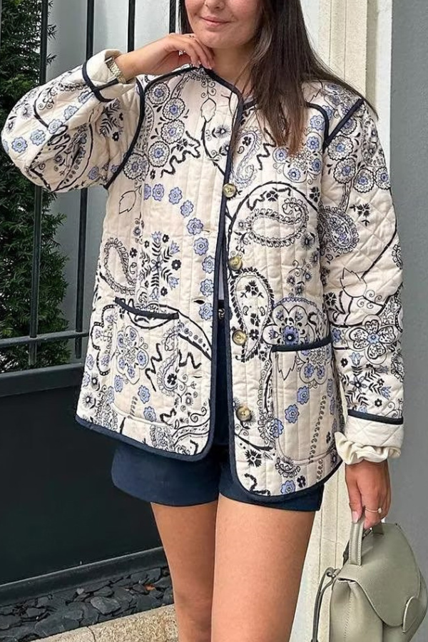Velina Moda | Casual Quilted Cotton Jacket