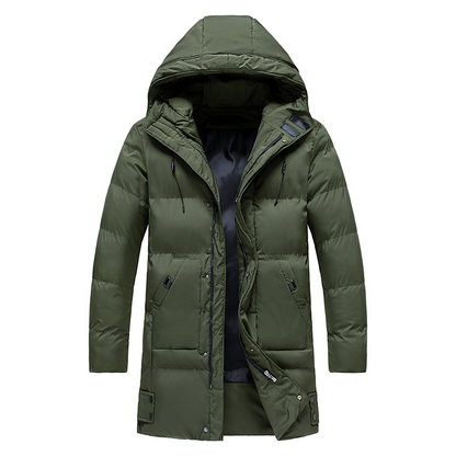 Andrés - Men's quilted coat with hood