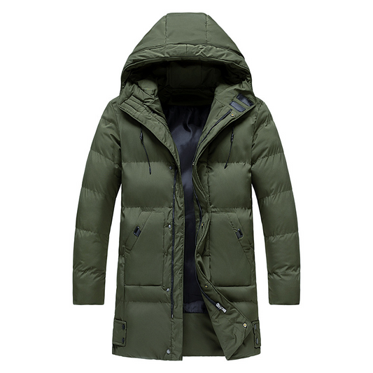 Andrés - Men's quilted coat with hood