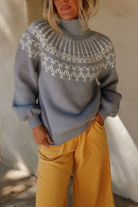 Velina Moda | Christmas Thickened Turtleneck Long Sleeve Knitted Sweater