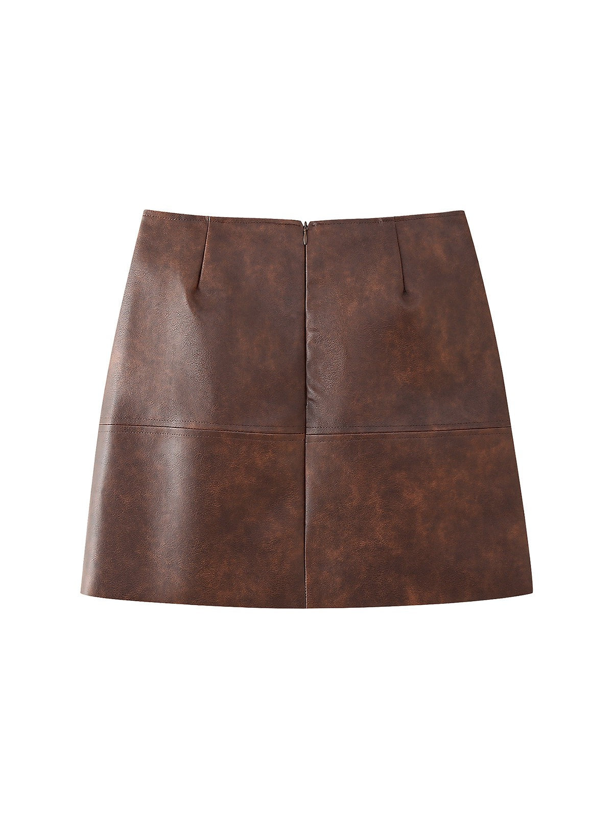 Velina Moda | Leather Jacket & Short Skirt Coordination Set