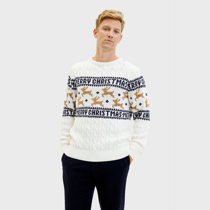 Velina Moda | The elegant Christmas sweater White Men