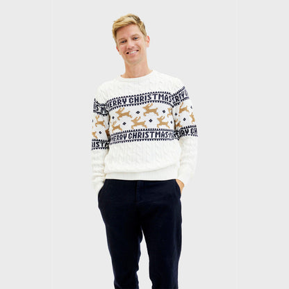 Velina Moda | The elegant Christmas sweater White Men