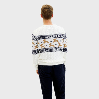 Velina Moda | The elegant Christmas sweater White Men