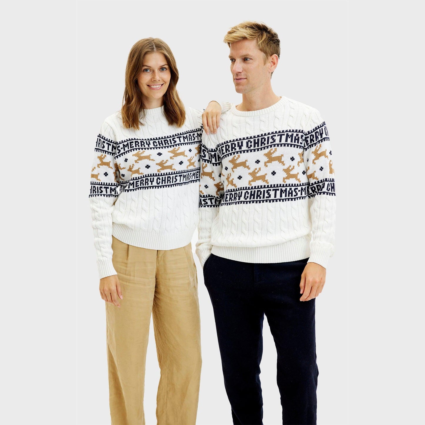 Velina Moda | The elegant Christmas sweater White Men