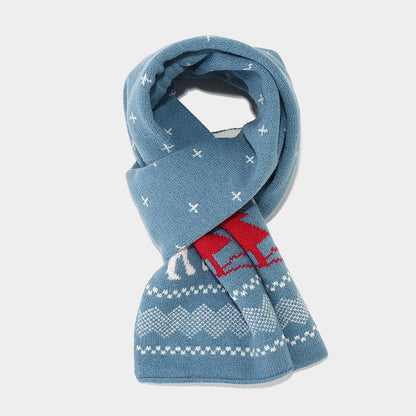 Velina Moda | Christmas Reindeer Pattern Hat Scarf Gloves Set (6 Colors)
