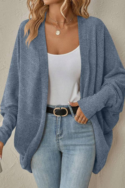 Velina Moda | Bat Sleeve Cardigan Loose Knit Jacket