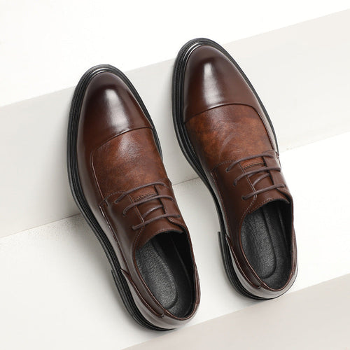Elías – Elegant polished leather derby shoes