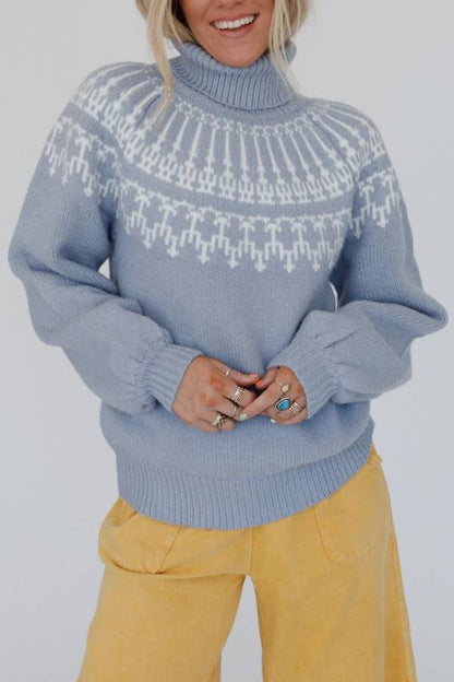 Velina Moda | Christmas Thickened Turtleneck Long Sleeve Knitted Sweater
