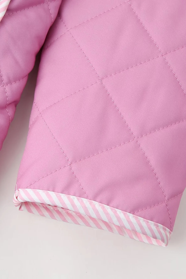Velina Moda | Print Bow Puffer Jacket