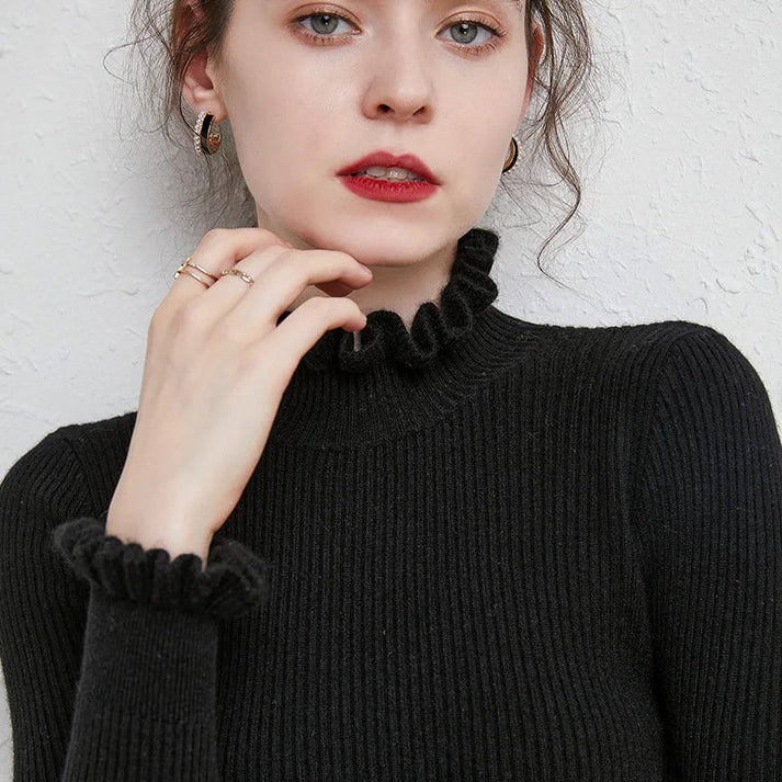 women's sweater with turtleneck