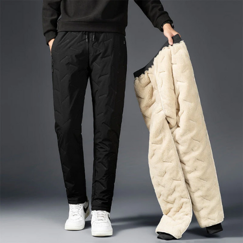 Velina Moda | Men's Double Layer Pants - Fleece Lined & Stylish Design
