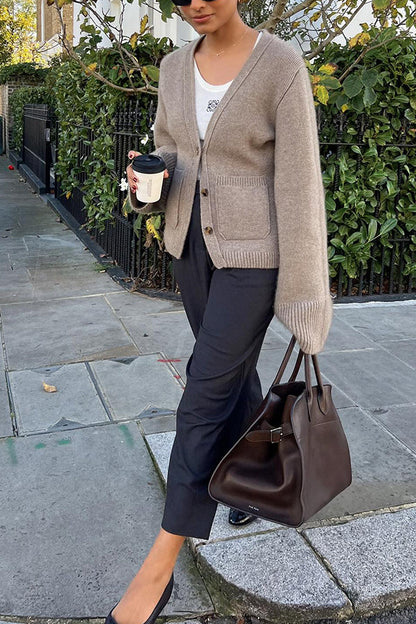 Velina Moda | Double Pocket Cardigan