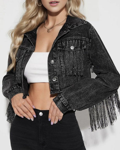 Velina Moda | Ripped Denim Jacket