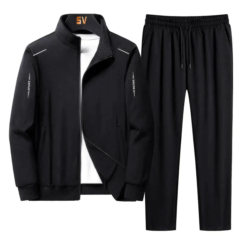 Velina Moda | Tracksuit - Comfortable set with sporty jacket and elastic pants for daily wear