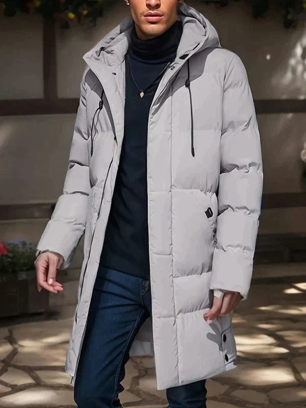 Andrés - Men's quilted coat with hood