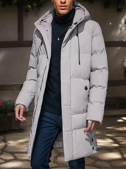 Andrés - Men's quilted coat with hood