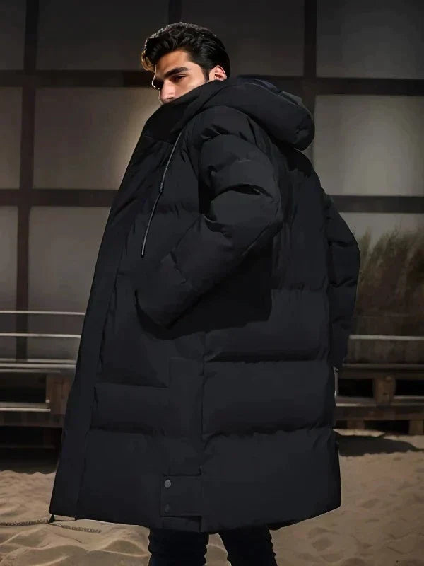 Andrés - Men's quilted coat with hood
