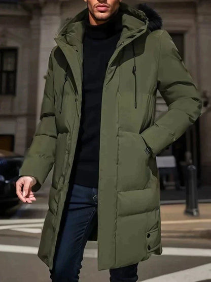 Andrés - Men's quilted coat with hood