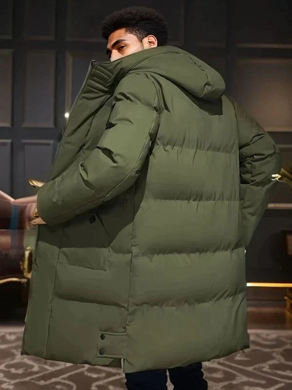 Andrés - Men's quilted coat with hood