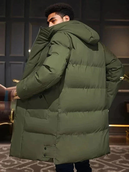 Andrés - Men's quilted coat with hood
