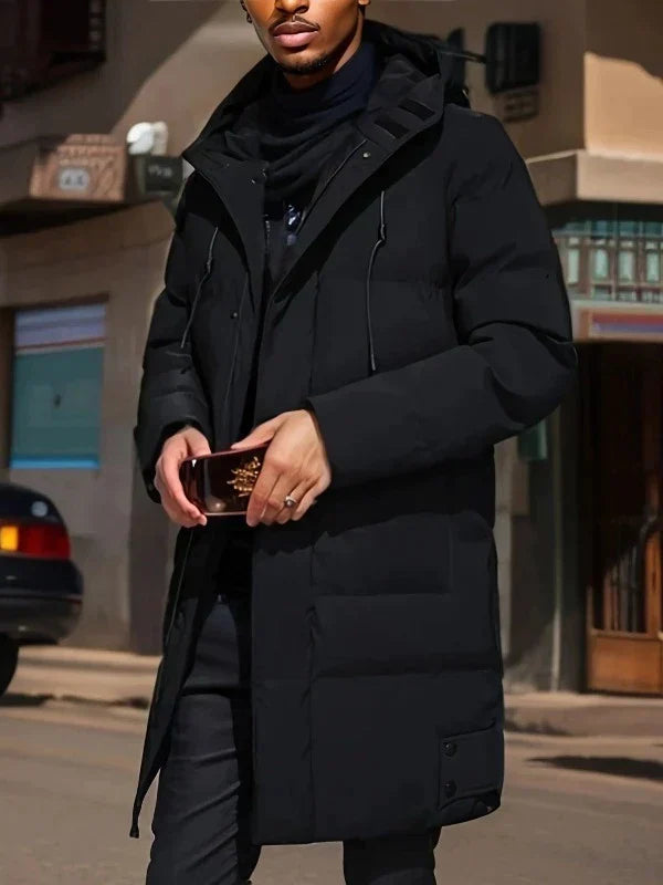 Andrés - Men's quilted coat with hood