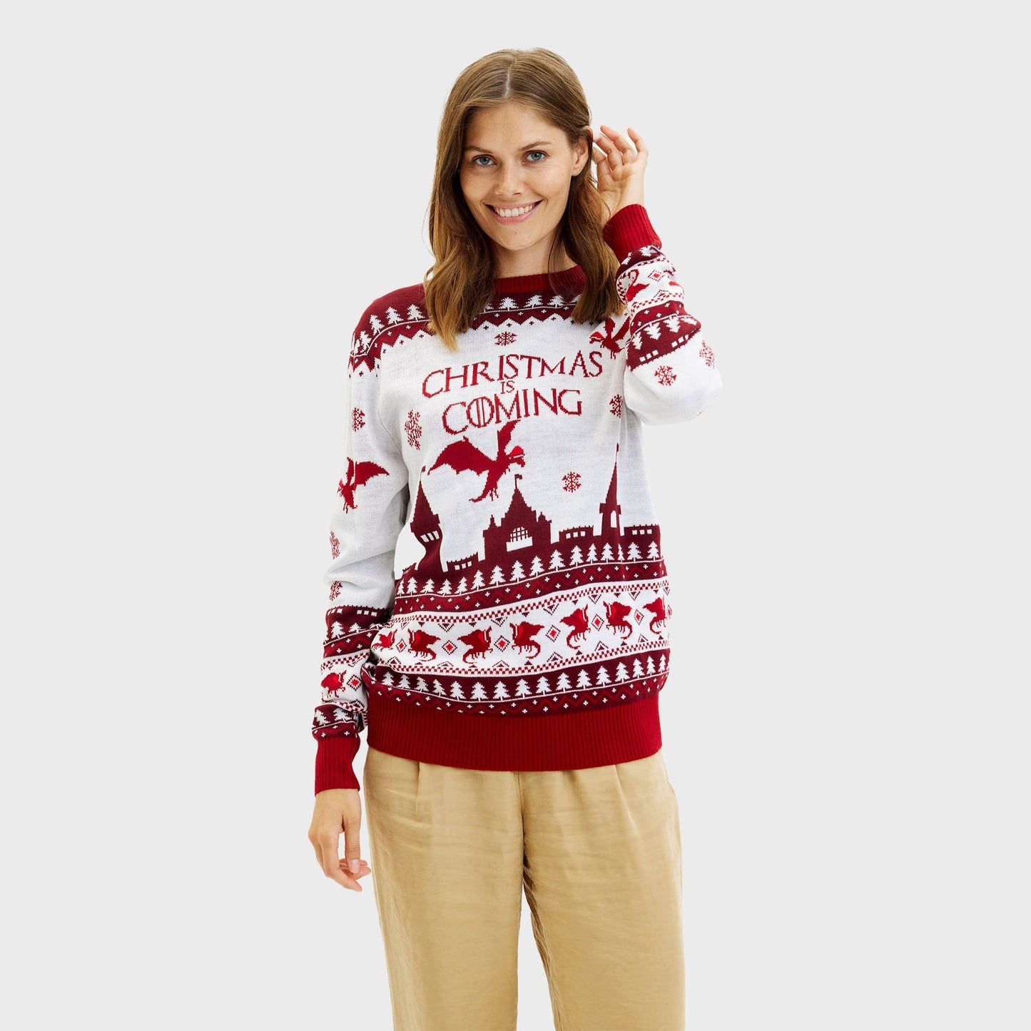 Velina Moda | Santa Claus is Coming Christmas Sweater Women's
