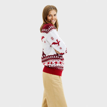 Velina Moda | Santa Claus is Coming Christmas Sweater Women's
