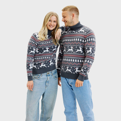 Velina Moda | The stylish Highneck Christmas sweater Men