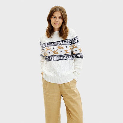 Velina Moda | The elegant Christmas sweater White Women
