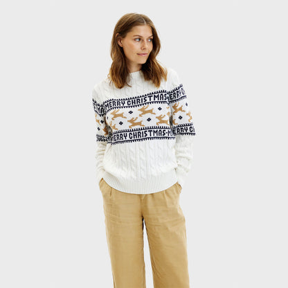 Velina Moda | The elegant Christmas sweater White Women