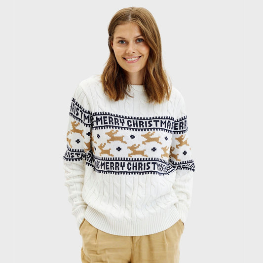 Velina Moda | The elegant Christmas sweater White Women