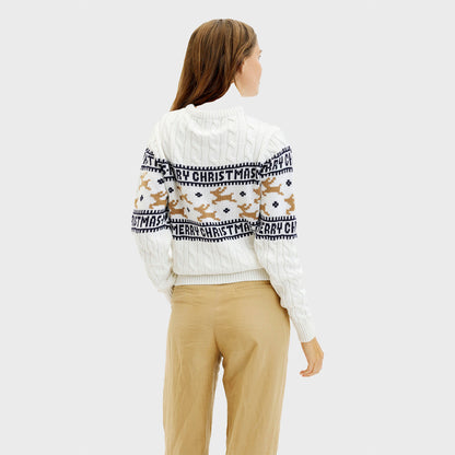 Velina Moda | The elegant Christmas sweater White Women
