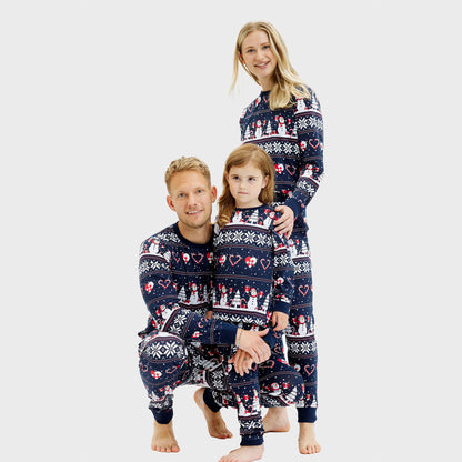 Velina Moda | Christmas Heart Christmas Pajamas Navy Women