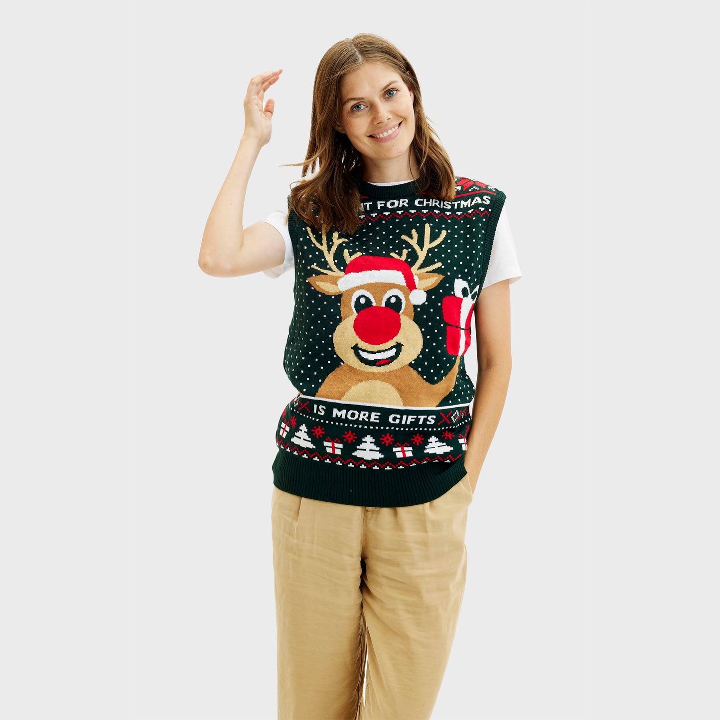 Velina Moda | Rudolph's Christmas Vest Women's