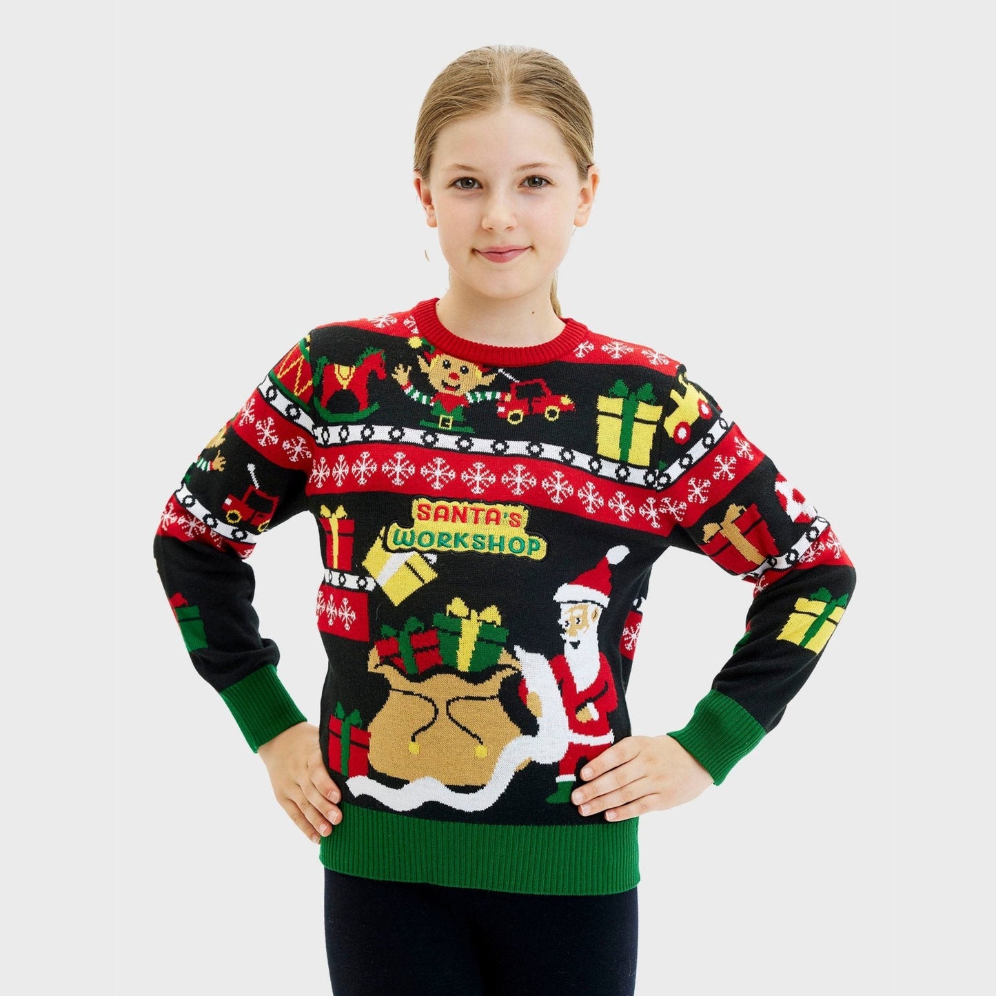 Velina Moda | Santa's Workshop Christmas Sweater Kids