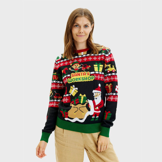 Velina Moda | Santa's Workshop Christmas Sweater Women's