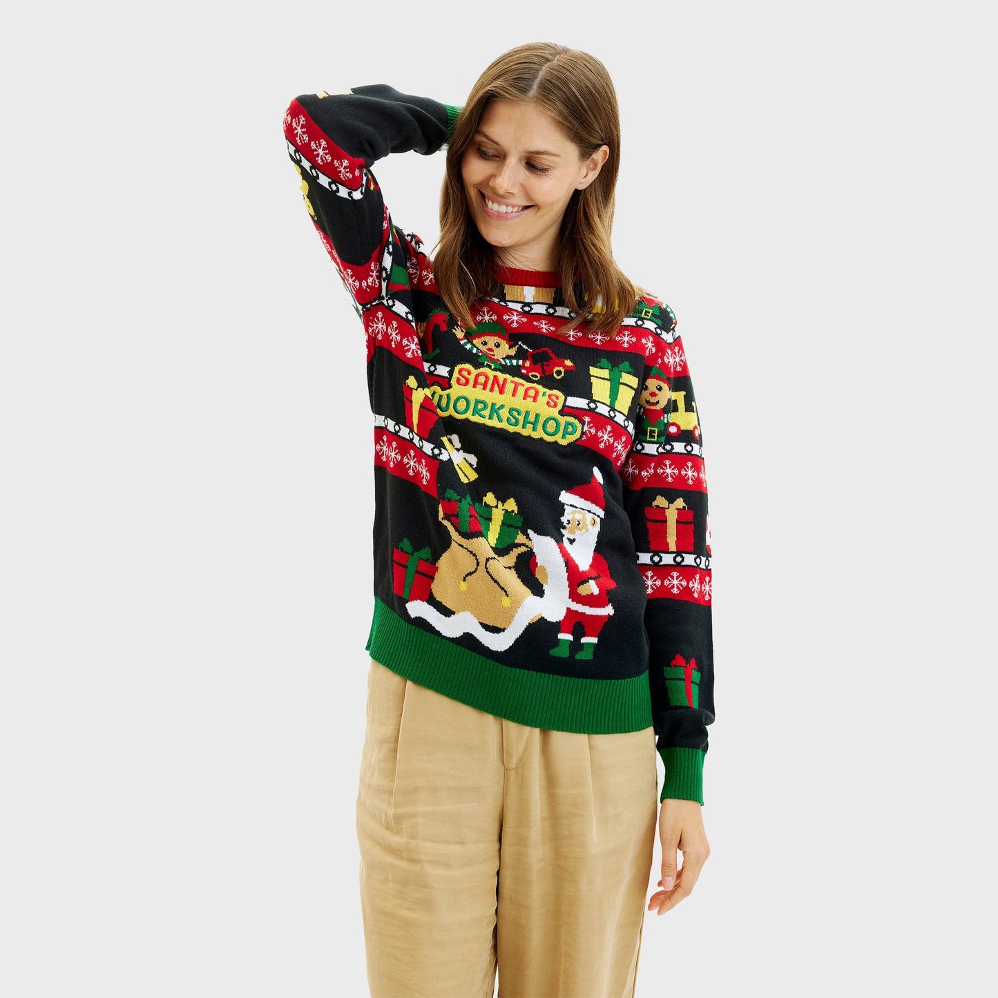 Velina Moda | Santa's Workshop Christmas Sweater Women's