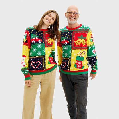 Velina Moda | The Patchwork Christmas Sweater Men's