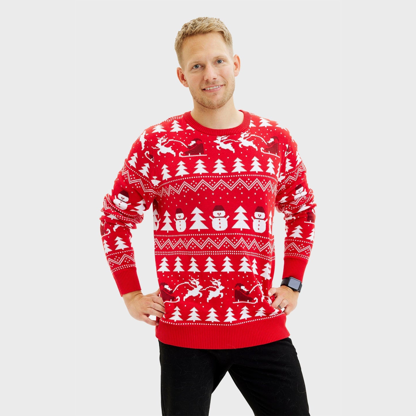 Velina Moda | The stylish Christmas sweater red Men's