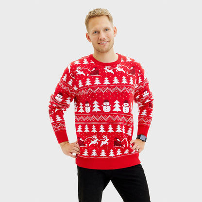 Velina Moda | The stylish Christmas sweater red Men's