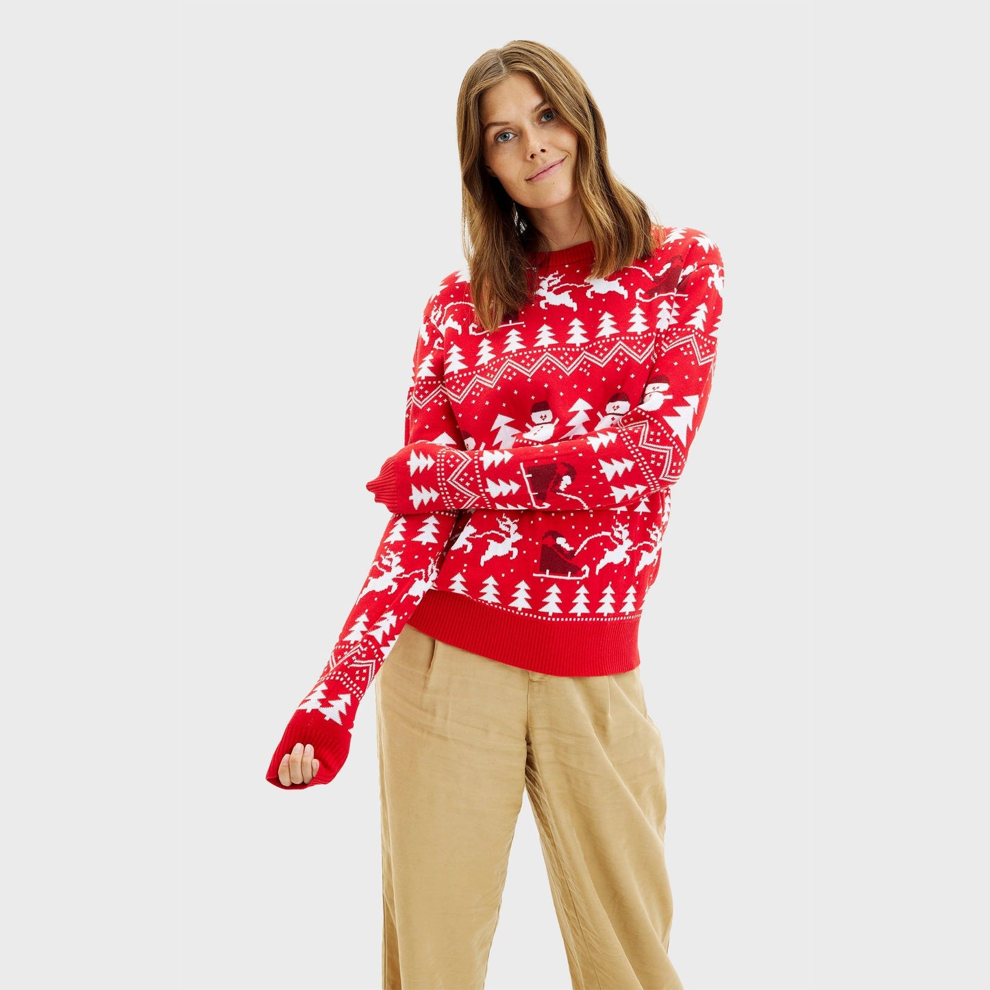 Velina Moda | The stylish Christmas sweater red Women