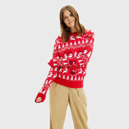 Velina Moda | The stylish Christmas sweater red Women