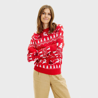 Velina Moda | The stylish Christmas sweater red Women