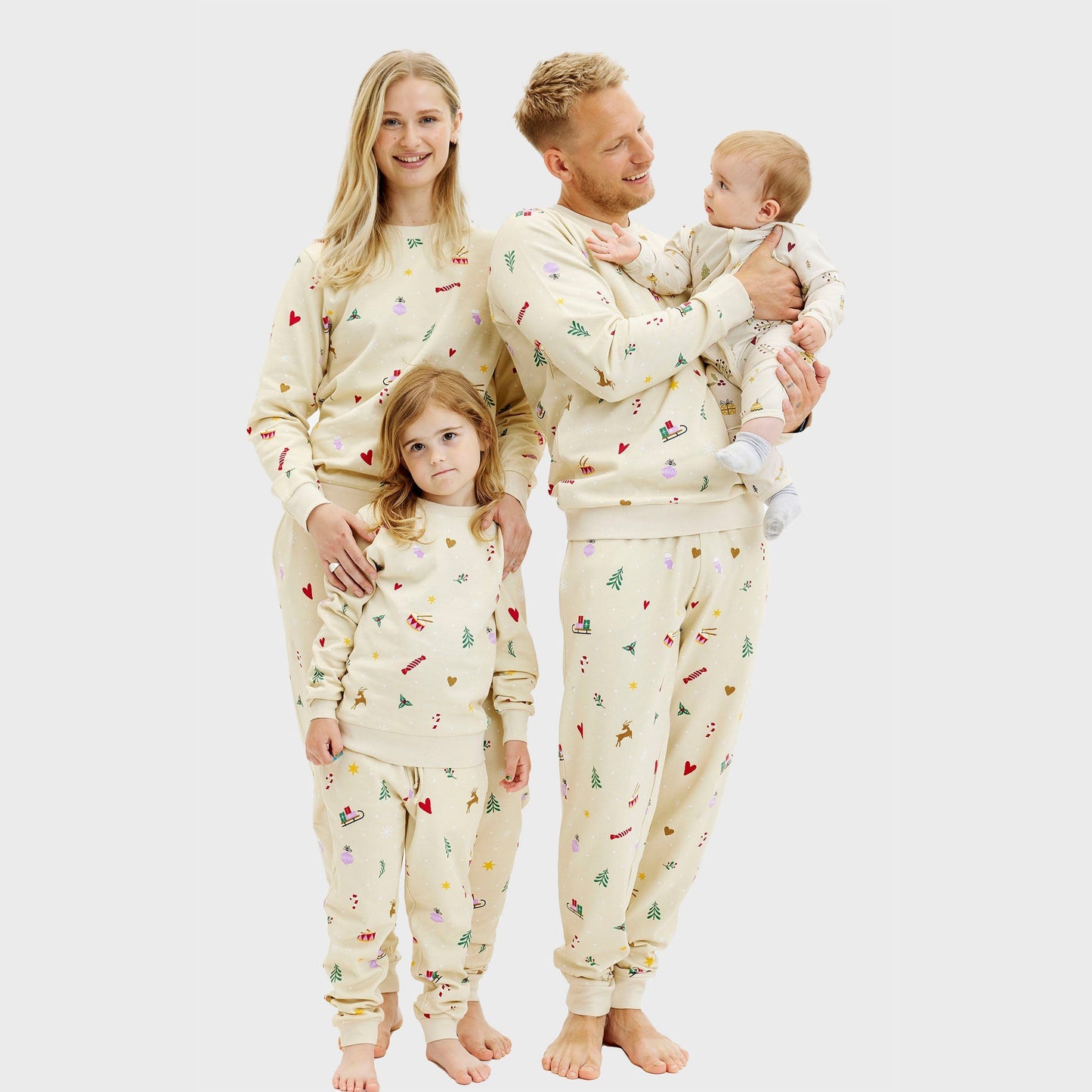 Velina Moda | Christmas sweatshirt set beige Men