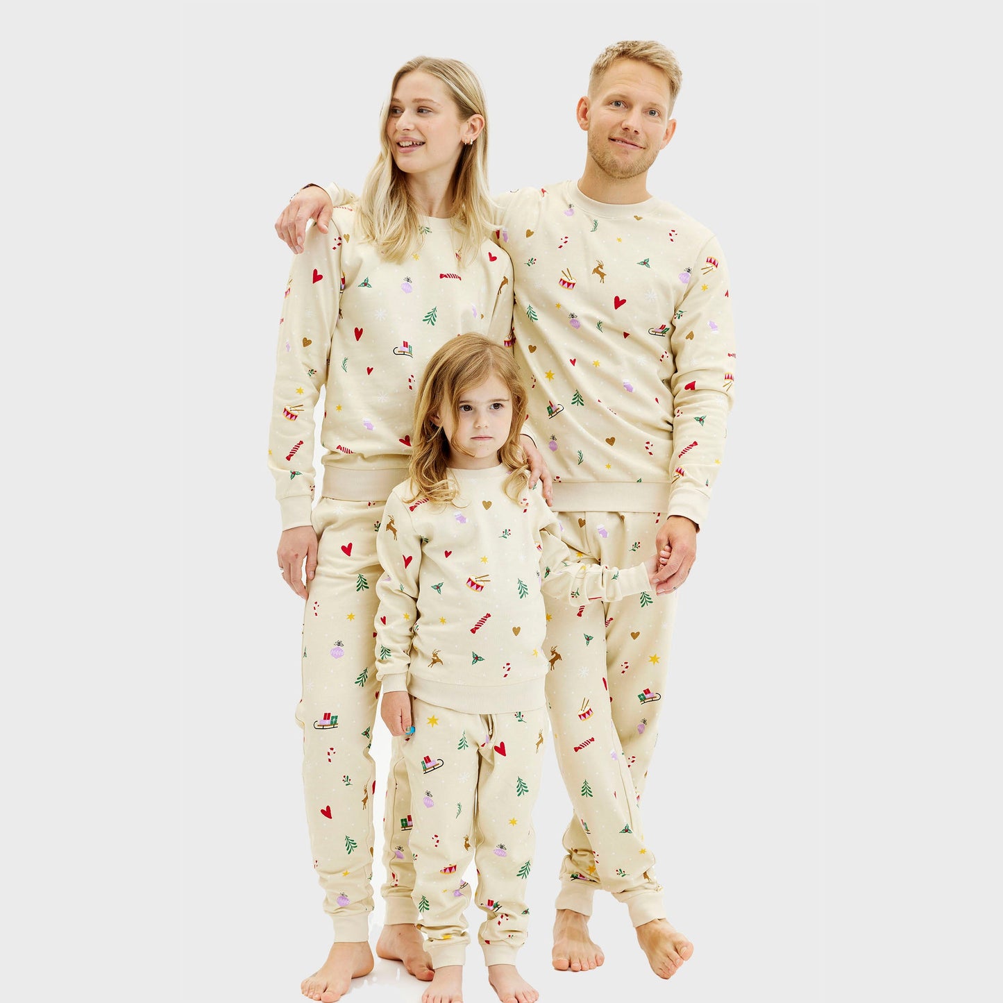 Velina Moda | Christmas sweatshirt set beige Men