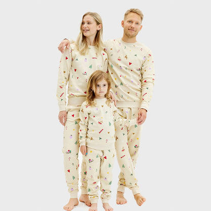 Velina Moda | Christmas sweatshirt set beige Men