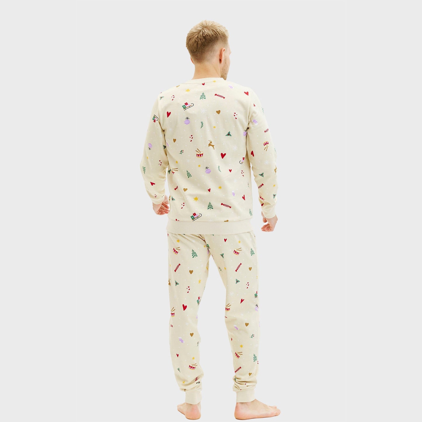 Velina Moda | Christmas sweatshirt set beige Men