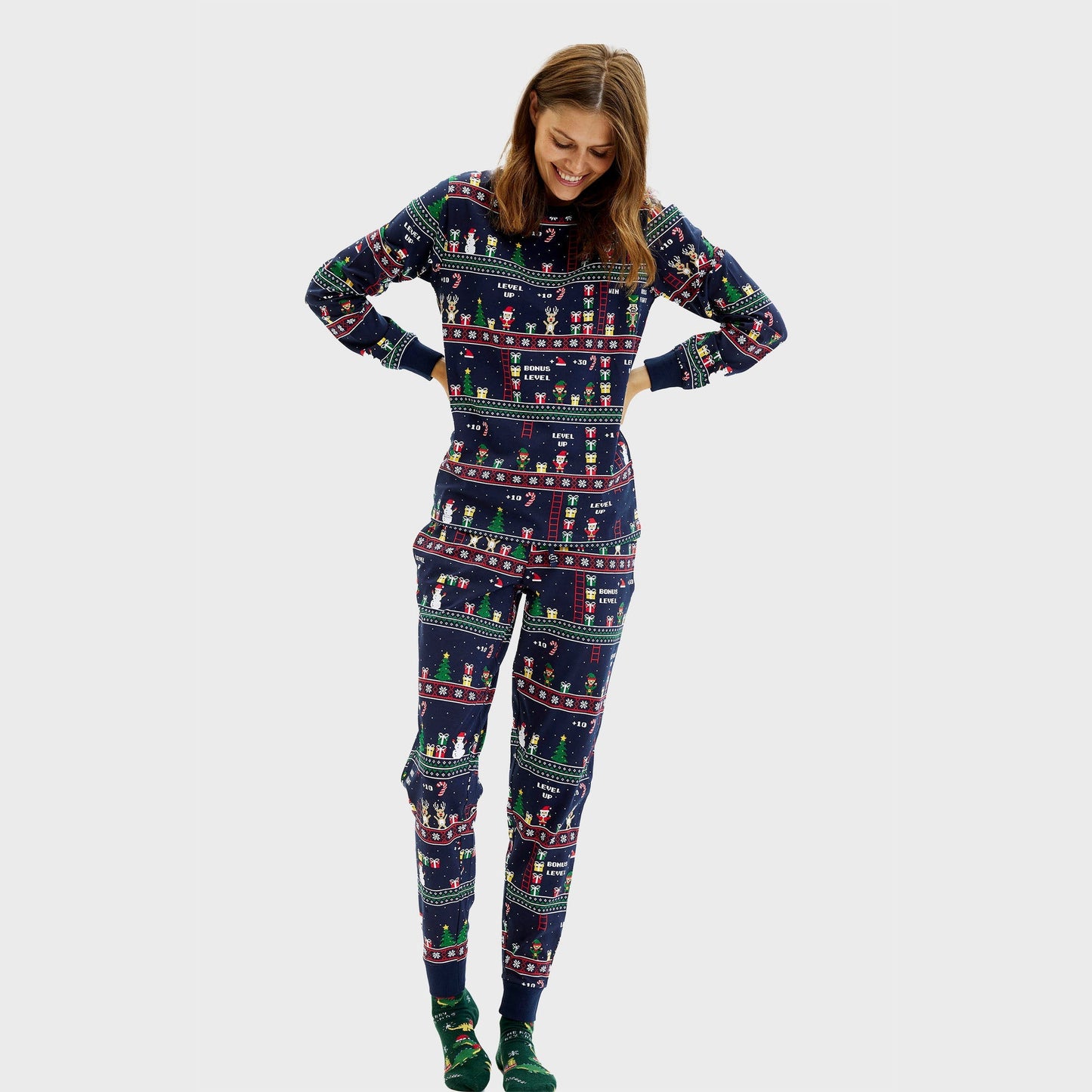 Velina Moda | Vintage Gamer Christmas Pajamas Women
